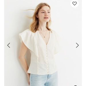 Madewell Linen Flutter Top